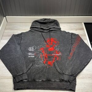 CORPSE HUSBAND MISS YOU HOODIE SWEATSHIRT Size M‎ ACID WASH I AM CORPSE OFFICIAL